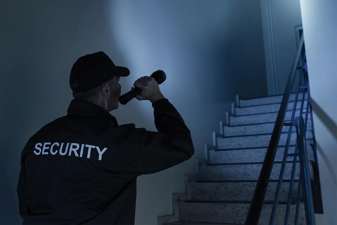 MGS Security technician attending a residential property